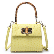 Buckle bag ostrich pattern single shoulder diagonal cross women's bag