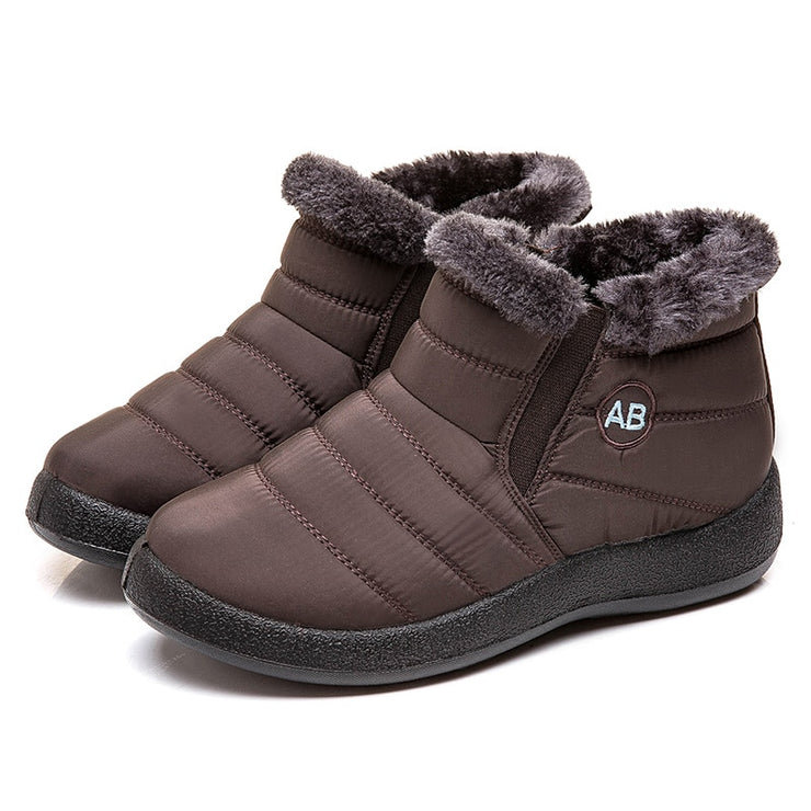 Bottes pour femmes, bottes de neige imperméables à la mode pour chaussures d'hiver pour femmes, bottines légères et décontractées, bottes d'hiver chaudes