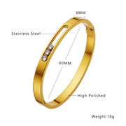 European and American titanium steel buckle women's bracelet INS style fashionable versatile bracelet