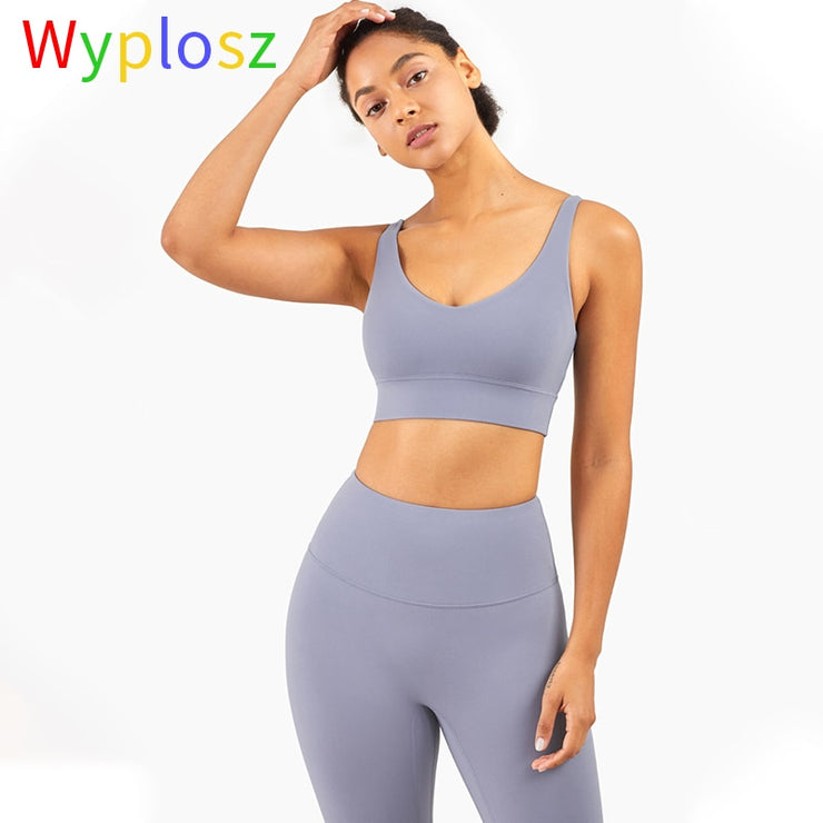Wyplosz Sexy Beautiful Back Sports Bras Top Shockproof Bra Women's Underwear Vest Sportswear Gym Vest Top Crop Sports Brassiere