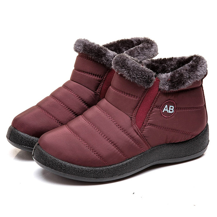 Bottes pour femmes, bottes de neige imperméables à la mode pour chaussures d'hiver pour femmes, bottines légères et décontractées, bottes d'hiver chaudes