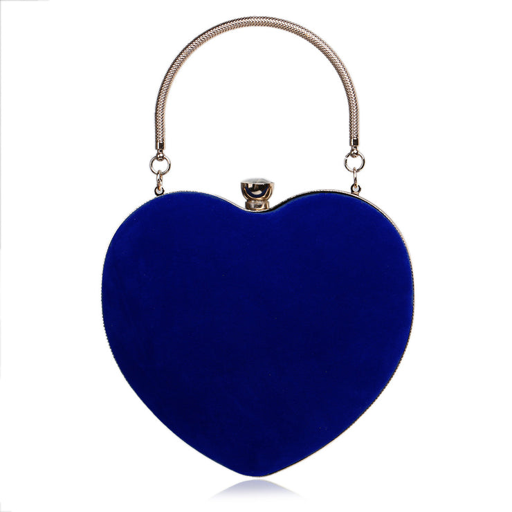 Japanese And Korean Style Heart-Shaped Handbag Ladies Fashion Cosmetic Bag Evening Bag Clutch Bag