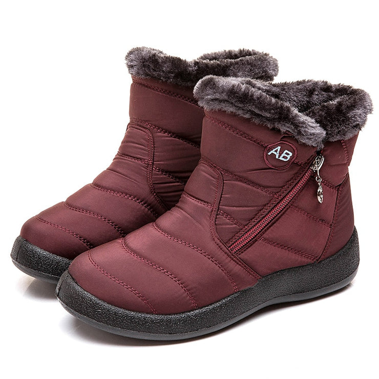 Bottes pour femmes, bottes de neige imperméables à la mode pour chaussures d'hiver pour femmes, bottines légères et décontractées, bottes d'hiver chaudes