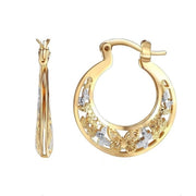 Shine Gold Color Women Earrings Fashion Smooth Hoop Earrings for Women Engagement Wedding Jewelry Gift