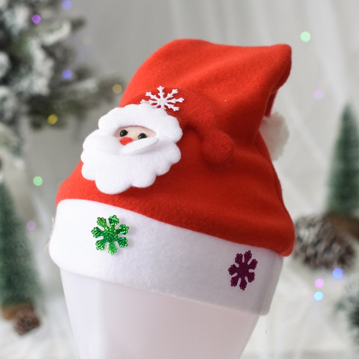 Merry Christmas Hat Light Up LED New Year Navidad  Cap Snowman ElK Santa Claus Hats For Kids Children Adult Xmas Gift Decoration