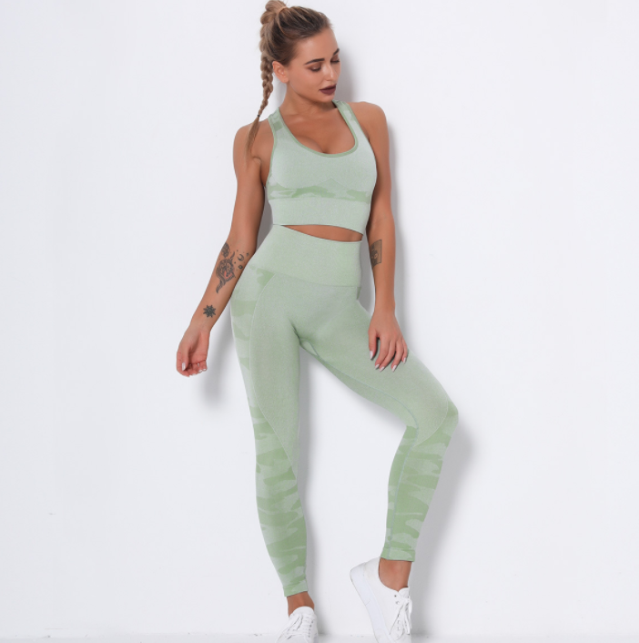 Tracksuit For Women High Elasticity Sexy Fitness Suit Breathable  Yoga Set Workout Running Sport Clothes For Women