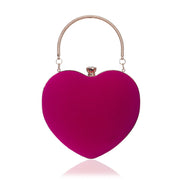 Japanese And Korean Style Heart-Shaped Handbag Ladies Fashion Cosmetic Bag Evening Bag Clutch Bag