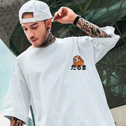 Half sleeved T-shirt for men  loose fitting short sleeved hip-hop