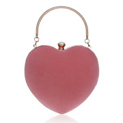 Japanese And Korean Style Heart-Shaped Handbag Ladies Fashion Cosmetic Bag Evening Bag Clutch Bag