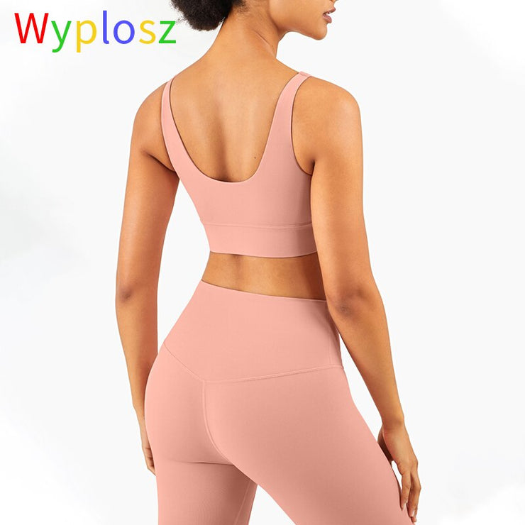 Wyplosz Sexy Beautiful Back Sports Bras Top Shockproof Bra Women's Underwear Vest Sportswear Gym Vest Top Crop Sports Brassiere