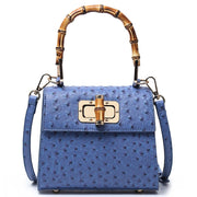 Buckle bag ostrich pattern single shoulder diagonal cross women's bag